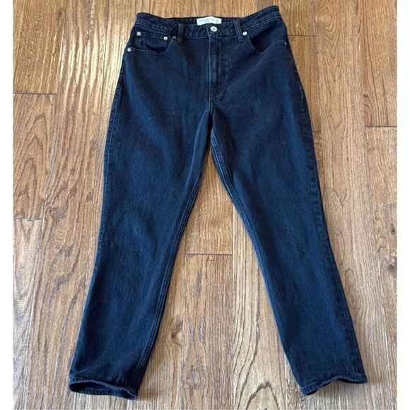 Abercrombie & Fitch the high rise skinny curvy black wash jeans 6 short - Picture 11 of 11